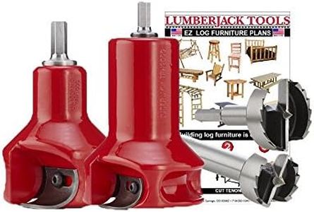 Lumberjack Tools 1" & 2" Home Tenon Cutters Starter Kit (HSK2), Red