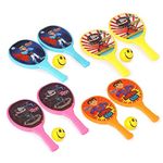 Max Combo Plastic Rackets for Kids - Rackets Set of 2 for Kids With 1 Foam Ball, Rackets, Badminton, Tennis, Badminton For Kids, Tennis Rackets For Kids, (Medium)