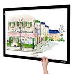 LED Light Box, Large A2 Size Tracing Light Box, Ultra-Thin Tracing Light Board Stepless Brightness and Flicker-Free Design, Perfect for Drawing, 2D Animation, Calligraphy, Embossing, Sketching Tattoo