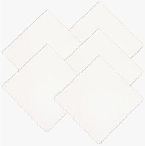 5-Pack Chamois Cloth 6"x 6" Glasses Cleaning Cloths for Glasses, Eyeglasses, Camera Lens, Cell Phones, Computers, Tablets, LCD Screens, Antiques, Instruments, Electronics Multipurpose Square 15x15cm CA