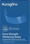 Auraglow Extra Strength Teeth Whitening Strips, Strong Whitening Strips, 14 Whitening Treatments, 11% Hydrogen Peroxide with Nano Hydroxyapatite to Reduce Sensitivity & Protect Enamel, 28 Strips, Mint
