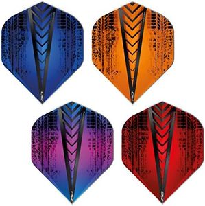 RED DRAGON Hardcore Selection Pack Treads Extra Thick Standard Dart Flights - 4 Sets Per Pack (12 Dart Flights in Total)