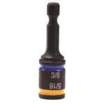 Malco 5/16 & 3/8 x 2" Dual Sided Hex Driver~ Cleanable, Reversible, Magnetic. Easy to Clean- MSHC1