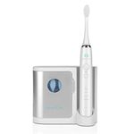 OralScape Adult Sonicwhite Power Rechargeable Electric Waterproof Toothbrush With Uv Sanitizer, 3 Replacement Brush Heads-Kills 99.9% Germs, 1 Count