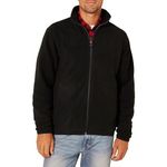 Amazon Essentials Men's Full-Zip Polar Fleece Jacket (Available in Big & Tall), Black, X-Small