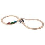 Ikea ABS Polyethylene Plastic Wheel Solid Beech Track Vehicles, Acrylic Paint and Clear Lacquer Tunnel Basic Train Set,Pack of20 Pieces (Multi color)
