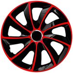 Stig Wheel Trim Caps Extra Red / Black, 15 Inches, Set of 4