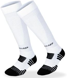FEFOSAEP Fencing Socks - Standard Fencing Stockings for Epee Sabre Foil (Black, Large)