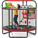 Happin® 55’’ Trampoline for Kids wi