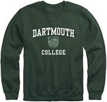 Ivysport Dartmouth College Crewneck Sweatshirt, Crest, Hunter Green, Medium