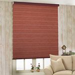 ZEBRA BLINDS Polyester Curtain for Windows Or Outdoor Décor, Wood, W150 X H130 CM