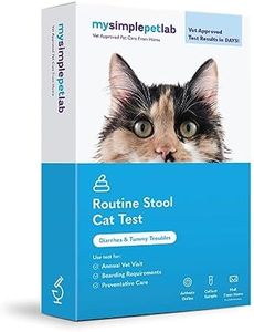 MySimplePetLab Cat Stool Test Kit | Fast and Accurate Cat Worms and Giardia Test | Mail-in Stool Sample Kit for Early Detection of Cat Worms and Giardia