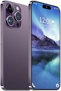 BAOWU I14 Pro Max Unlocked Smartphone, 6+256GB, Android 13.0 Unlocked Cell Phones, 6.82" HD Screen Battery 6800mAH with 128GB Memory Card/Face ID/Fingerprint Lock/Dual SIM 5G Phone (Purple)