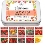 Heirloom Tomato Seed Kit, 10 Heirloom Seed Varieties Included in This Grow Your Own Tomato Kit, The Little Trees Bees and Seeds Company