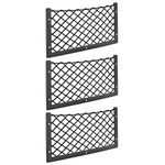 Jutta 36x18 cm Car Organizer Storage High Elastic Envelope Net, Mesh Cargo Luggage Tidy Magazine Rhombus Net T4 T5 T6 Van Caravan RV Truck Boot Trunk Tidy Nets(3 PCs)