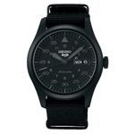 Seiko 5 Sports â€˜Stealthâ€™ | Black Dial | Black Nylon Strap SRPJ11K1