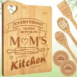 Gifts for Mom, Birthday Gifts for Mom, Personalized Engraved Cutting Board Gift for Mom, Mom Gift from Daughter Son, New Mom Gifts, Best Mom Ever Gifts, Unique Mom Gift Ideas, Kitchen Presents