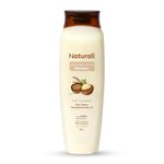 Naturali Daily Strength & Nourish Shampoo with Rice Water & Macadamia Nut Oil | Makes Hair Stronger | Paraben and Sulphate Free Shampoo | Dry Frizzy Hair Shampoo | 180 ml