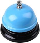 HanYoer Restaurant Service Table Bell Bar Bell Desk Kitchen Hotel Counter Reception Restaurant Bar Ring for Service Call Bell (Blue)