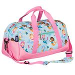 Wildkin Kids Overnighter Duffel Bags for Boys & Girls, Perfect for Early Elementary Sleepovers Duffel Bag for Kids, Carry-On Size & Ideal for School Practice or Overnight Travel Bag (Mermaids)