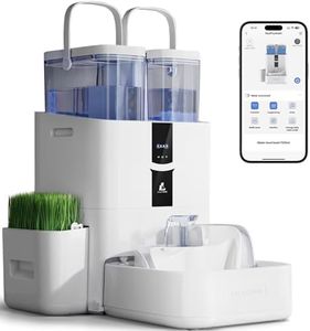 LALAHOME DailyFresh Dog Water Fountain 10L/2.64 gal, Pet Automatic Water Dispenser Large with Filter Set for Cats Inside, APP 5G WiFi Drinking Bowl Oxygen-enrich & Wastewater Separation & Auto-Clean