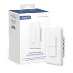 Aqara Smart Light Switch (with Neutral, Double Rocker), Requires AQARA HUB, Zigbee Switch, Remote Control and Set Timer for Home Automation, Compatible with Alexa, Apple HomeKit