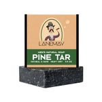 100g Body Soap Bar For Men Natural Soap For Men Pine Tar Soap For Men Handmade Brightening Pine Tar Soap Pine Tar Soap Handmade Soap With Dense Foam For Moisturizing