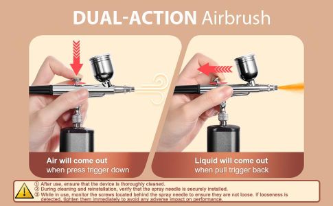 YF YOUFU Cordless Airbrush Kit – Rechargeable Portable Spray Tool