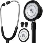 Greater Goods Dual-Head Stethoscope – Clinical Grade, Lightweight, High-Precision Sound, Ideal for Doctors, Nurses, Students, and Medical Professionals (Black)