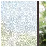 Lifetree Window Film Privacy, Frosted Privacy Film for Glass Windows Self Adhesive Vinyl Opaque Static Cling Decorative Patterned Window Stickers for Home Bathroom (White, 44.5 * 200cm)