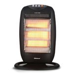 Belaco Portable Halogen Heater 1200W Low Energy Electric Heater with 3 Heat Levels and 90° Oscillating Function, Compact Portable Heater for Home and Office.