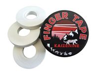 Kaizenine Finger Tape White Cotton Sports Tape - 3 rolls 1cm x 10m Rock Climbing, Bouldering, BJJ, Gymnastics, Weightlifting and more - Injury Prevention - Protects Blisters (1 Pack 3 Rolls)