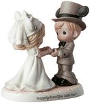 Precious Moments Disney Showcase Wedding Couple 191061 Figurine, One Size, Multi