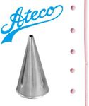 Ateco BA7351 Standard Round Tube Decorating Piping Tip, No 3, Silver