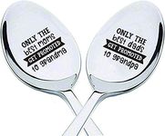 Pregnancy announcement spoon for grandparents |Grandma to be gifts from daughter son | Great Pregnancy Reveal Idea For Baby Announcement | Promoted to Grandma & Grandpa Christmas engraved spoon gift