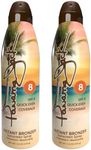 Panama Jack Instant Bronzer Sunscreen - SPF 8, Antioxidant, Moisturizing, PABA, Paraben, Gluten & Cruelty Free, Water Resistant (80 Minutes), 5.5 OZ (Pack of 2)