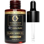 100% Plant Based Black Seed Oil for Hair Growth - Organic Cold Pressed Kalonji Oil for Skin & Hair Care | Hexane Free | Black Cumin Seed Drops for Skin moisturizer | Immune support & Skin Repair