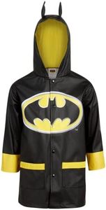 Warner Bros. Boys' Batman Jacket - Waterproof Raincoat Slicker Shell (Size: 4-7), Size 6/7, Batman