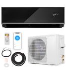 SIMOE 24,000BTU Mini Split Air Conditioner& Heater, 21 SEER2 Wall-Mounted Ductless AC Unit Cools Rooms up to 1500 Sq. Ft, Compatible with Alexa, Inverter AC with 2 Ton Heat Pump & Installation Kit