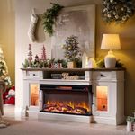 OKD 70" Fireplace TV Stand with 36"