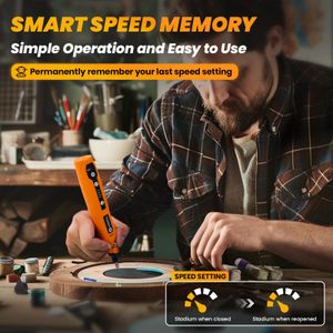 HARDELL Mini Cordless Rotary Tool – Compact Rechargeable Grinder