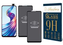 GlassVerse Ultra Privacy Tempered Glass For Vivo V15 (Pack Of 2) with Free Installation Kit. (In-Screen FingerPrint Lock will not work with the Privacy Guard because of it's Spy Coating)- 6.53 inch