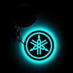 Mi Glow Store | Glow In The Dark Keychains | Bike Logo | Compatible with Yamaha (Blue)