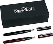 Speedball 002907 Calligraphy Fountain Pen Gift Set, Black