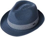 Comhats Mens Straw Trilby Hat Summe