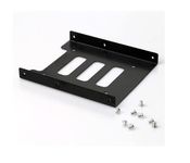 1Goal 2.5" to 3.5" Bay SSD/HDD Hard Disk Drive Internal Hard Drive Holder Metal Mounting Tray Bracket Adapter Kit - Black