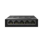 TP-Link LS1005G 5-Port Desktop/Wallmount Gigabit Ethernet Switch/Hub, Network Splitter, Plug and Play, Plastic Case, Black