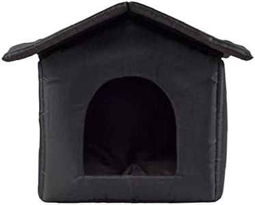 Outdoor Cat House,Waterproof Pet Nest Kitty Shelter, Rainproof Four Season Dog House Feral Cat Cave