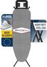 Bartnelli by Rorets Ironing Board Made in Europe | Iron Board with 4 Layered Cover & Pad, Height Adjustable up to 36" Features A Safety Iron Rest, 4 Steel Legs, for Laundry Room or Dorm Use (43x13)