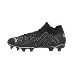 PUMA Mens Future Match Firm Ground Soccer Cleats (us_Footwear_Size_System,Adult,Men,Numeric,Medium,Numeric_8), Black Black Aged Silver